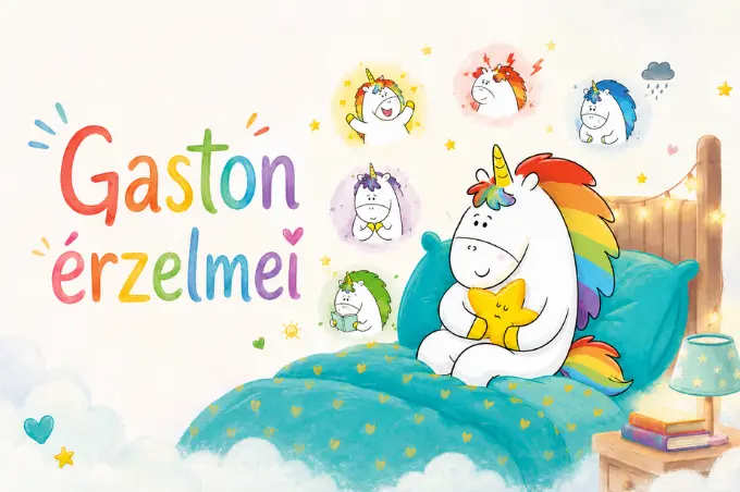 Gaston érzelmei könyv sorozat gyerekeknek érzelmi fejlesztéshez