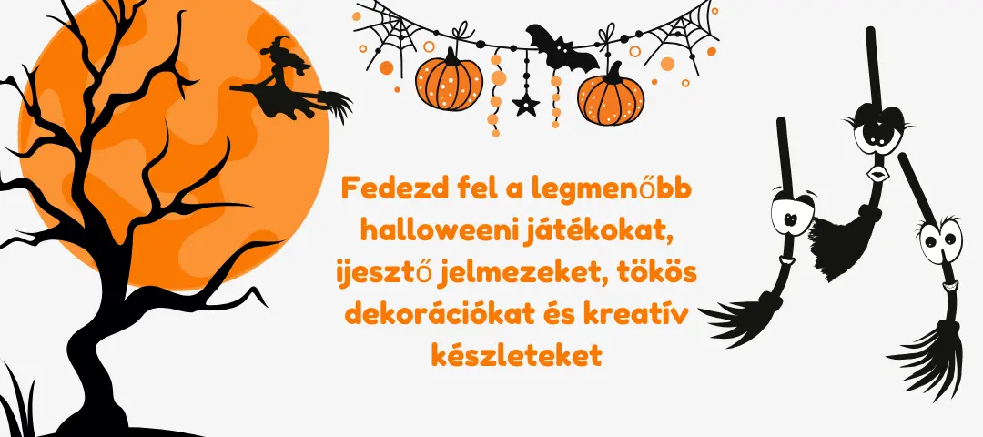halloweeni játékok,jelmezek,dekáráció,party kellékek