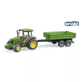 Bruder John Deer 5115M traktor utánfutóval (02108)