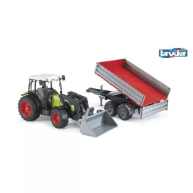   Bruder Claas Nectis 267 F markolós traktor utánfutóval (02112)