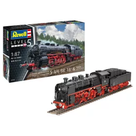   Revell Express Locomotive S3/6 BR18(5) with Tender 2 2 T (02168)