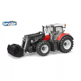 Bruder Steyr 6300 Terrus CVT  homlokrakodóval (03181)