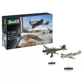   Revell Messerschmitt Bf109E  Junkers Ju87B Stuka 1:144 (03770) makett repülő