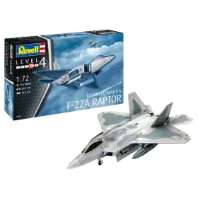   Revell Lockheed Martin F-22A Raptor 1:72 makett repülő (03858)