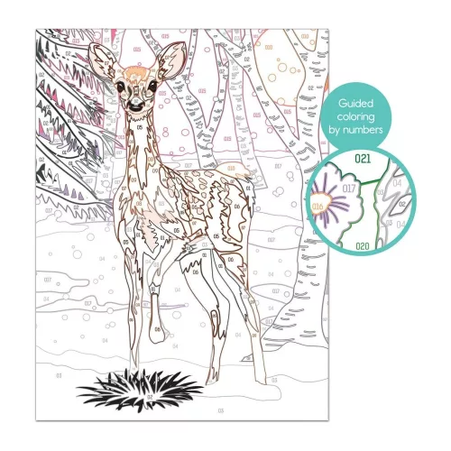 Festés szám szerint- őzike 148