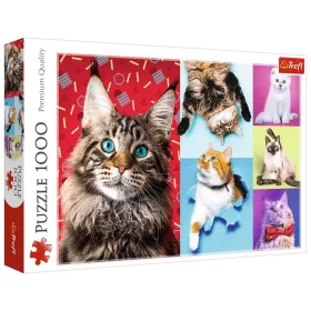 Puzzle Boldog cicák 1000 db-os Trefl (147669)