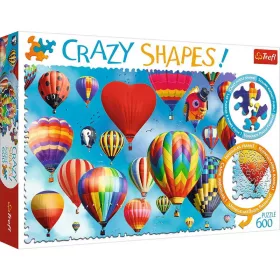   Trefl Puzzle 600 db-os Crazy Shapes! - Színes hőlégballonok (11112)