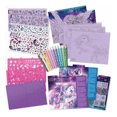 Nebulous Stars Fantasy lovak kreatív vázlatfüzet (lila)