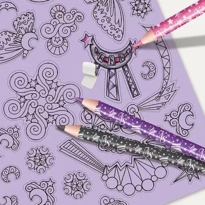 Nebulous Stars Fantasy lovak kreatív vázlatfüzet (lila)