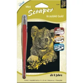 Mammut Oroszlán kölyök, Mini arany képkarcoló