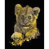 Mammut Oroszlán kölyök, Mini arany képkarcoló