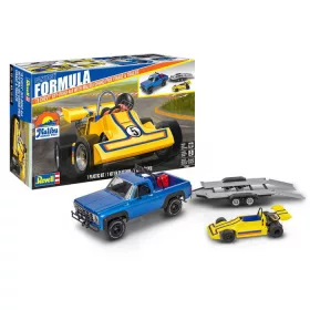   Revell - 78 Chevy 4x4 Pickup with Go-kart (14581) makett autó