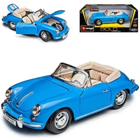   Bburago fém modellautó Porsche 356b Cabriolet 1:18 (18-12025)