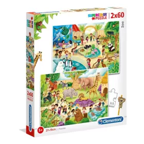 Clementoni Állatkert 2x60 db-os puzzle (21603 CL)