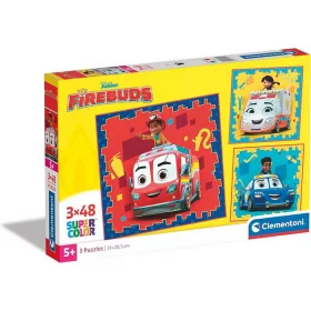 Clementoni Disney Firebuds - 3 x 48 db-os puzzle (25311 CL)