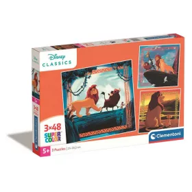   Clementoni- 3x48 db-os SuperColor puzzle - Disney: Az oroszlánkirály (25323)