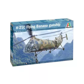   Italeri H-21C Flying Banana Gunship  1:48 makett helikopter (2774s)