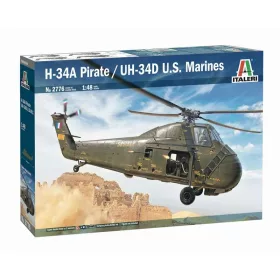   Italeri H-34A Pirate / UH-34D U.S.M.C  1:48 makett helikopter (2776s)