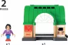 BRIO World Központi pályaudvar hanggal (33649) – Interaktív vasútállomás figurával