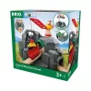 BRIO World Daru és szikla alagút kiegészítő (33889) – Interaktív hegyi vasútállomás