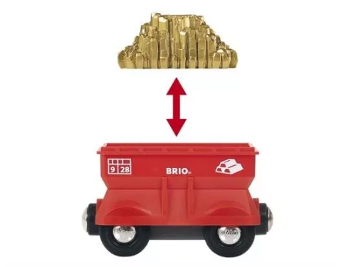 BRIO World Daru és szikla alagút kiegészítő (33889) – Interaktív hegyi vasútállomás