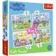 Puzzle Trefl 4 az 1-ben Peppa Pig