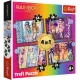 Trefl 4 az 1-ben Puzzle Rainbow High divatbabák 35/48/54/70 db-os (34614)