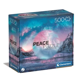   500 db-os puzzle  - béke világos kékben (35116) - Clementoni