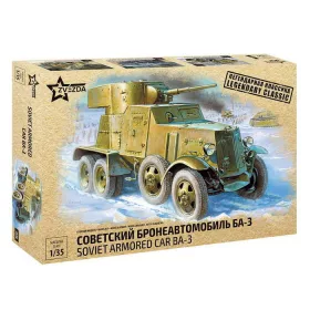   Zvezda BA-3 Soviet Armored Car WWII 1:35 (3546) makett harcjármű