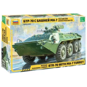   Zvezda BTR-70 with MA-7 Turret Russian armored personnel carrier 1:35 (3587)