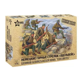   Zvezda German Gebirgsjager WWII Edelweiss 1:35 (3599) makett figura