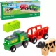 BRIO World Elemes farmvonat és tehén játékszett (36018) – Mozgó fa vonat kiegészítő