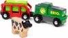 BRIO World Elemes farmvonat és tehén játékszett (36018) – Mozgó fa vonat kiegészítő