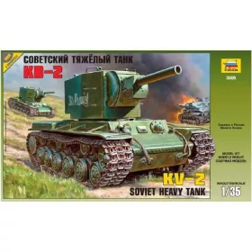  Zvezda Military KV-2 Russian Tank  1:35 makett harcjármű (3608)