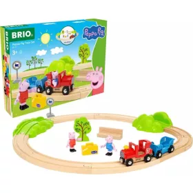   BRIO World Peppa malac vasúti kezdőkészlet (36123) – Első fa vonatpályám figurákkal