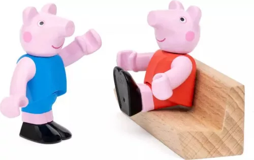 BRIO World Peppa malac vasúti kezdőkészlet (36123) – Első fa vonatpályám figurákkal