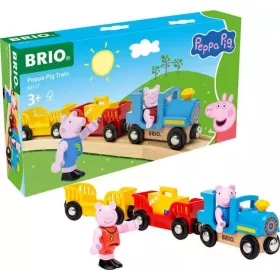   BRIO Peppa malac vonat (36127) – Mágneses fa és műanyag játékvonat készlet