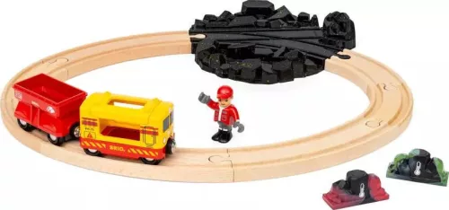 BRIO World Színváltó tehervonat-készlet (36130) – Fa vonatpálya kiegészítőkkel