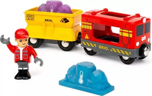 BRIO World Színváltó drágakőszállító tehervonat (36133) – Mágneses fa vonat kiegészítő