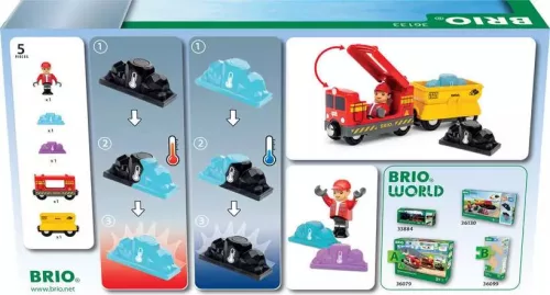 BRIO World Színváltó drágakőszállító tehervonat (36133) – Mágneses fa vonat kiegészítő