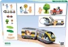 BRIO World Bluey vasúti kezdőkészlet (36144) – Első fa vonatpályám figurákkal