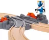 BRIO World Űrkutatási vasúti készlet rakétával (36153) – Komplett fa vonatpálya és űrbázis