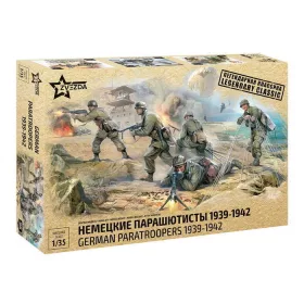 Zvezda German Paratroops WWII 1:35 (3628) makett figura