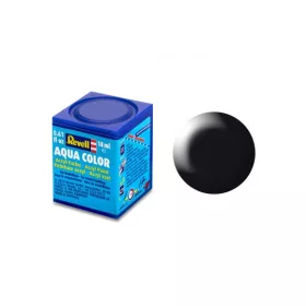   Revell Aqua Color - Fekete /selyemfényű/ makett festék (36302)