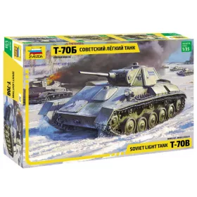 Zvezda Soviet tank T-70  1:35 makett harcjármű (3631)