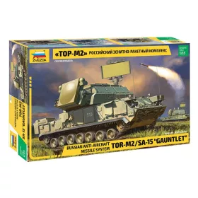   Zvezda Russ.TOR M2 Missile System  1:35 makett harcjármű (3633)