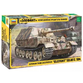Zvezda Elefant Sd.Kfz.184  1:35 makett harcjármű (3659)