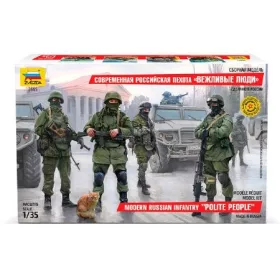   Zvezda Modern Russ. Infantry Military  makett figura 1:35 (3665)
