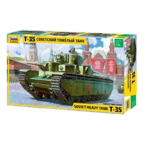   Zvezda T-35 Heavy Soviet Tank Military  1:35 makett harcjármű (3667)