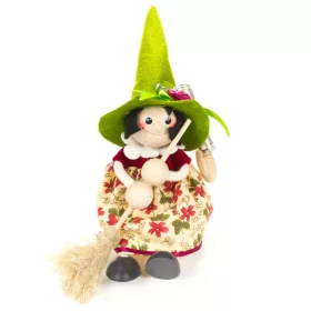 Rugós figura (boszi, zöld kalappal)